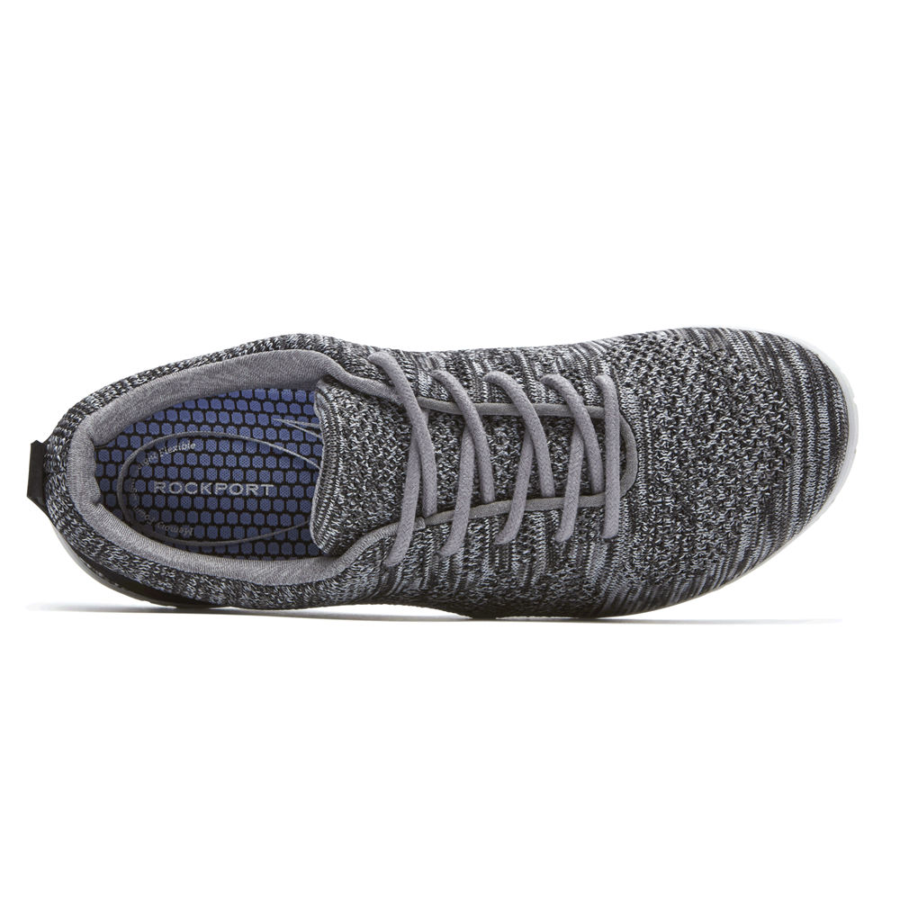 Rockport Singapore Womens Sneakers - Raelyn Knit Tie Grey - SP5214076